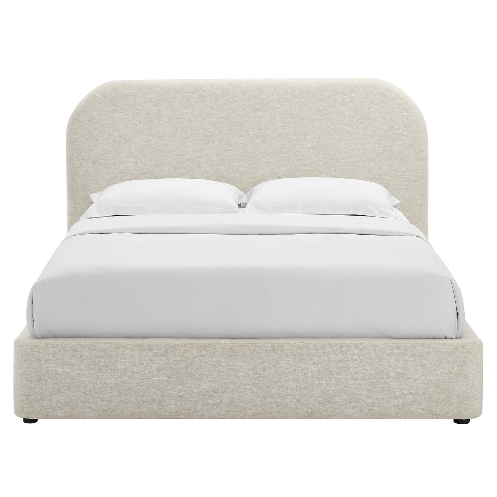 Keynote Upholstered Fabric Curved Full Platform Bed By Modway - MOD-7138 | Beds | Modishstore - 4