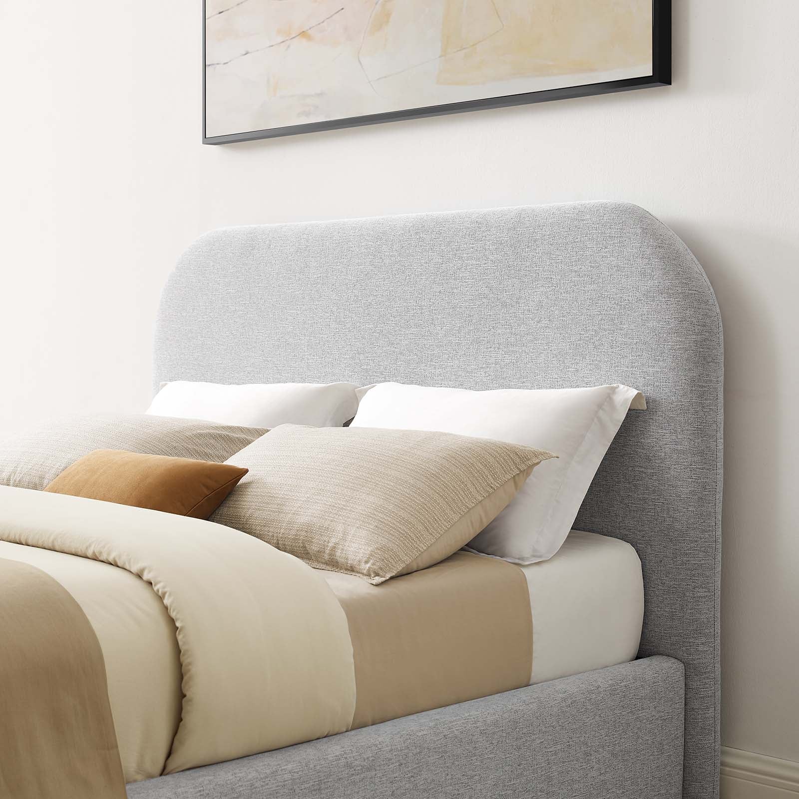 Keynote Upholstered Fabric Curved Full Platform Bed By Modway - MOD-7138 | Beds | Modishstore - 16