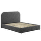 Keynote Upholstered Fabric Curved Full Platform Bed By Modway - MOD-7138 | Beds | Modishstore - 18