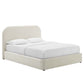 Keynote Performance Velvet Curved Full Platform Bed By Modway - MOD-7139 | Beds | Modishstore - 1