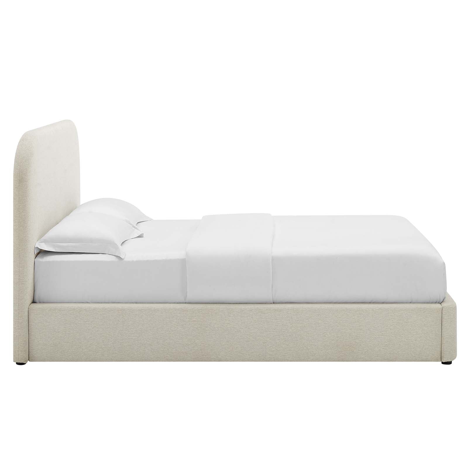 Keynote Upholstered Fabric Curved Queen Platform Bed By Modway - MOD-7140 | Beds | Modishstore - 3