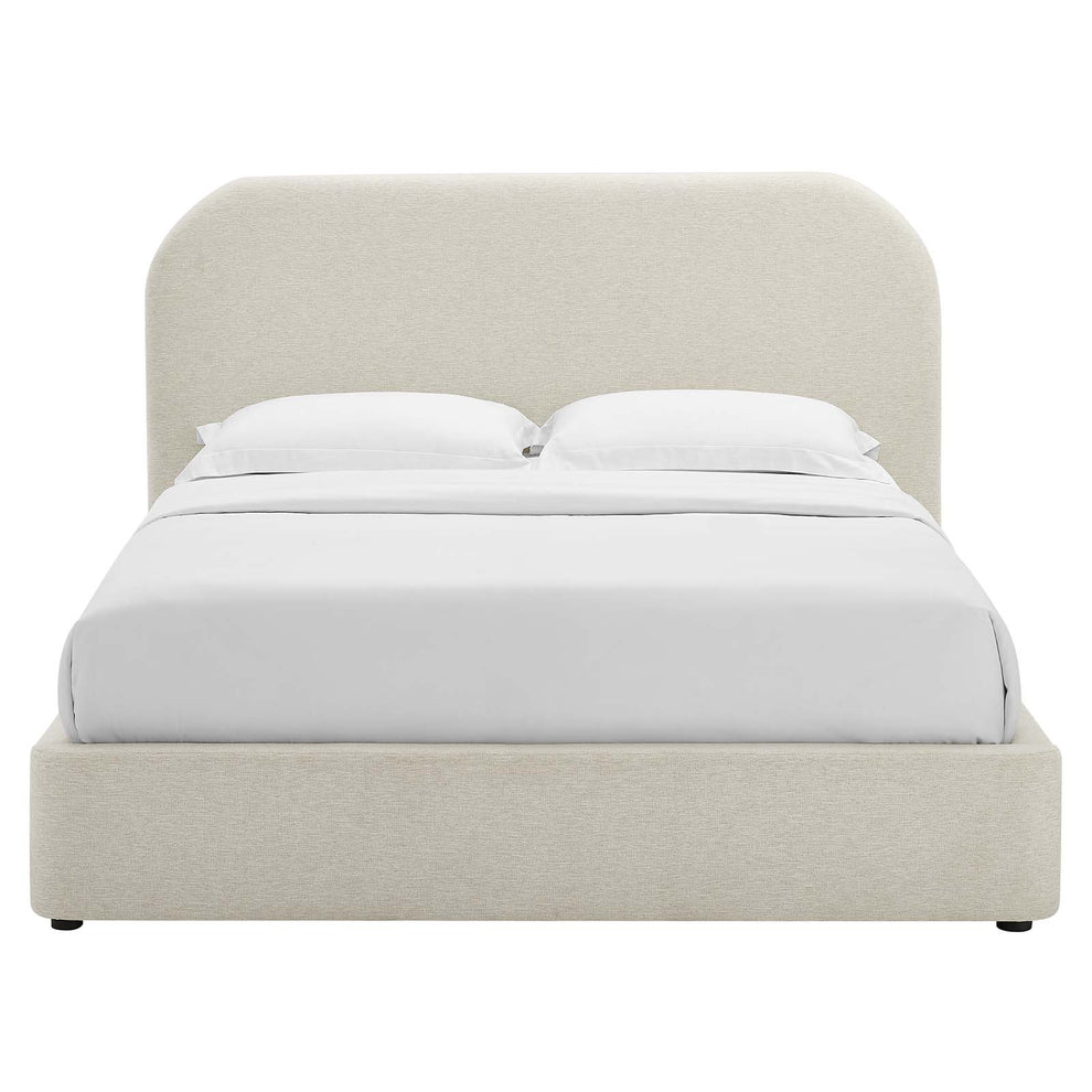 Keynote Upholstered Fabric Curved Queen Platform Bed By Modway - MOD-7140 | Beds | Modishstore - 4