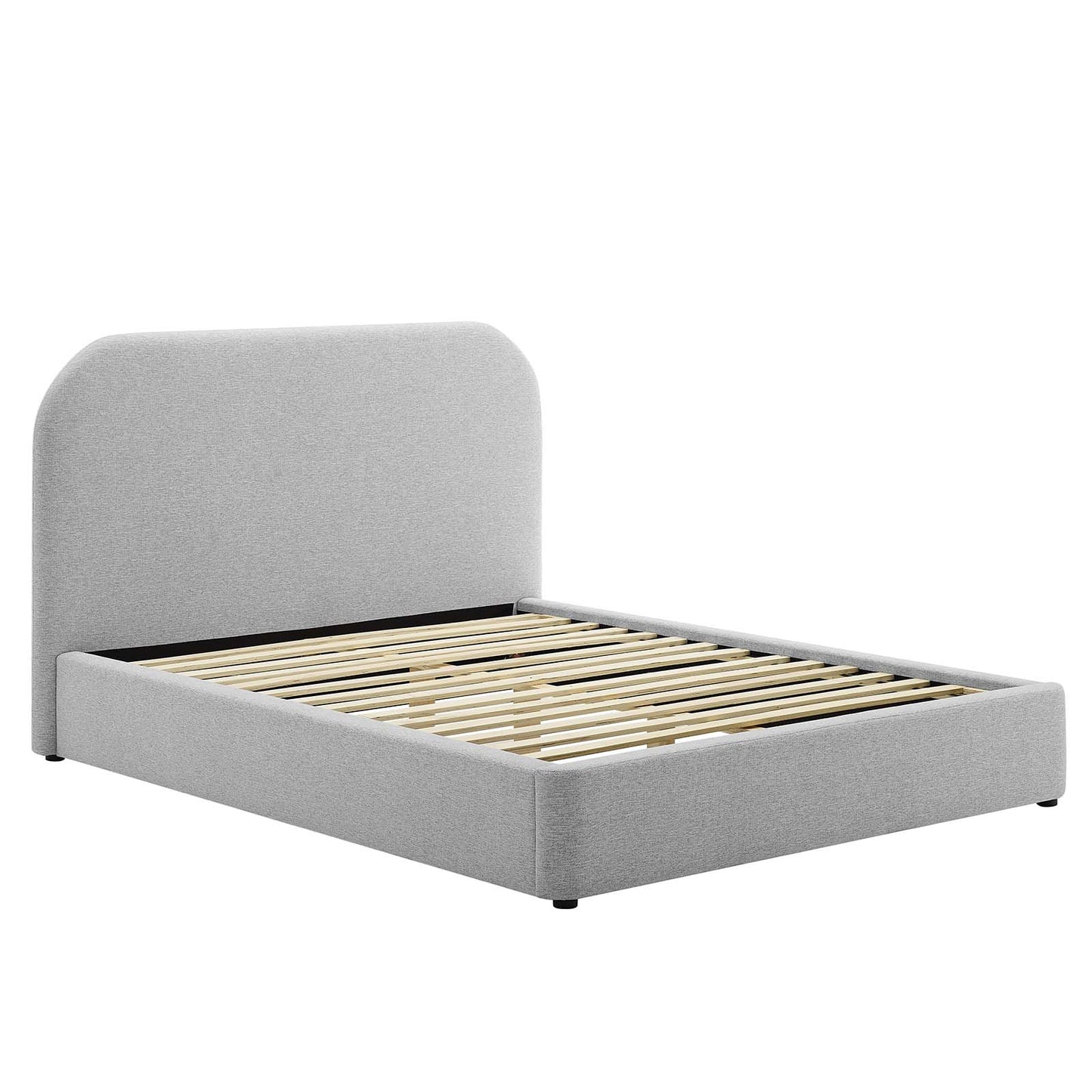 Keynote Upholstered Fabric Curved Queen Platform Bed By Modway - MOD-7140 | Beds | Modishstore - 10