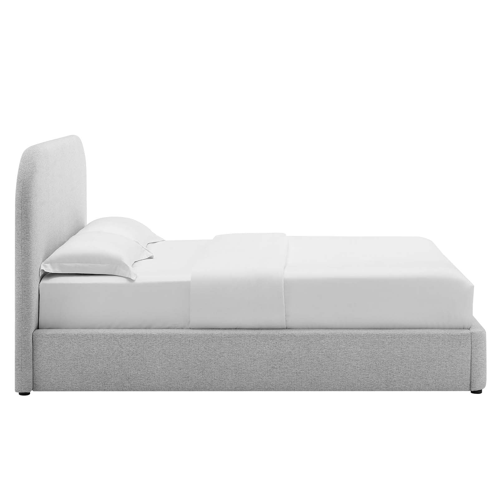 Keynote Upholstered Fabric Curved Queen Platform Bed By Modway - MOD-7140 | Beds | Modishstore - 11