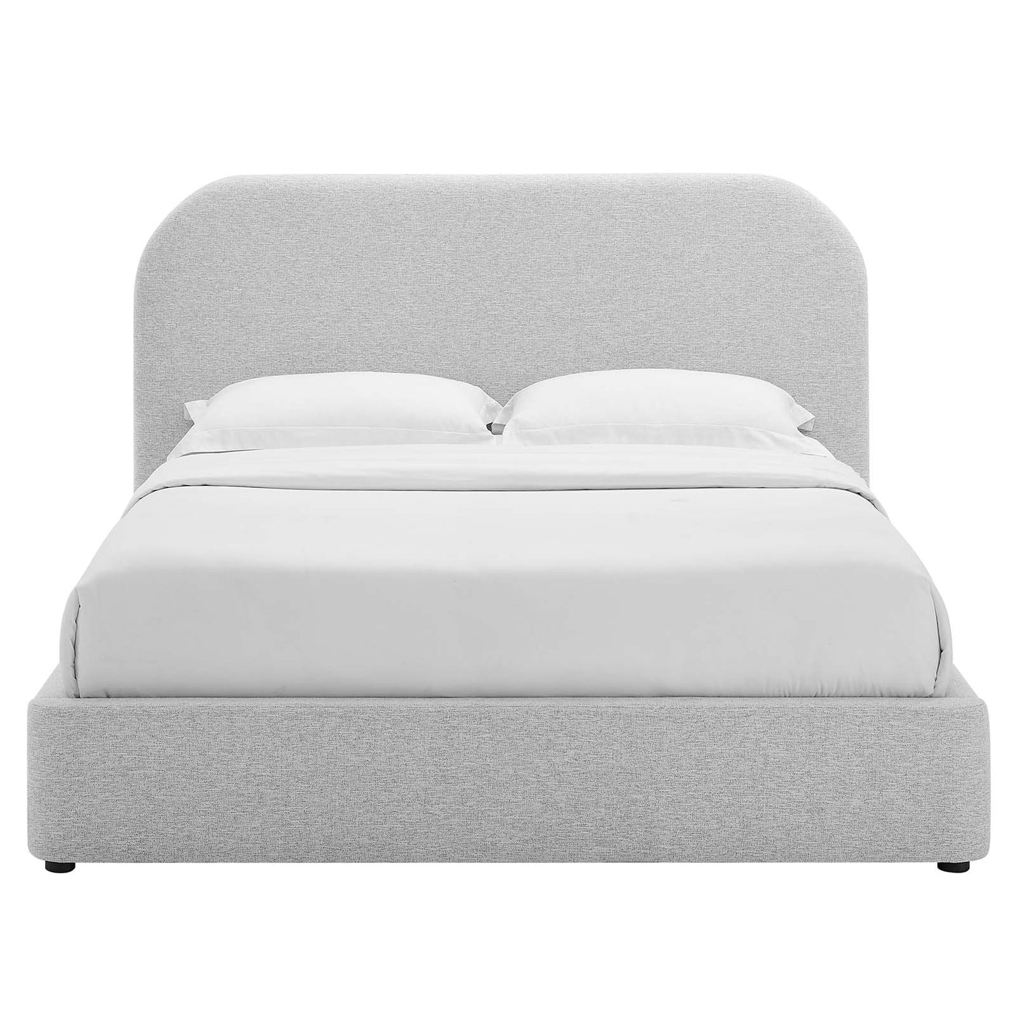 Keynote Upholstered Fabric Curved Queen Platform Bed By Modway - MOD-7140 | Beds | Modishstore - 12