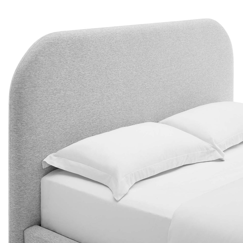Keynote Upholstered Fabric Curved Queen Platform Bed By Modway - MOD-7140 | Beds | Modishstore - 13