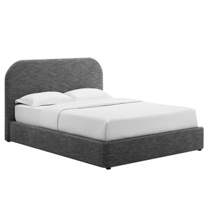 Keynote Upholstered Fabric Curved Queen Platform Bed By Modway - MOD-7140 | Beds | Modishstore - 17