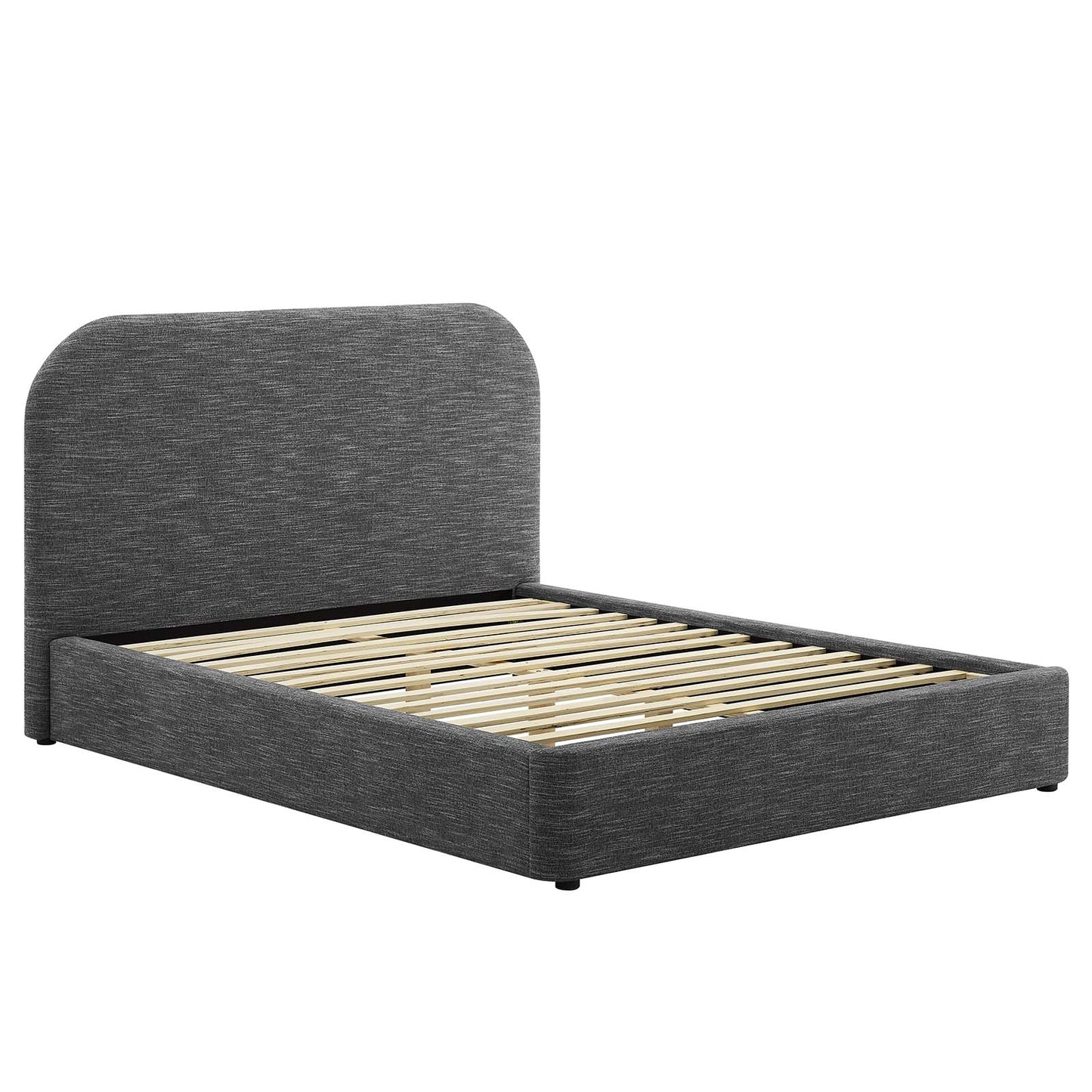 Keynote Upholstered Fabric Curved Queen Platform Bed By Modway - MOD-7140 | Beds | Modishstore - 18