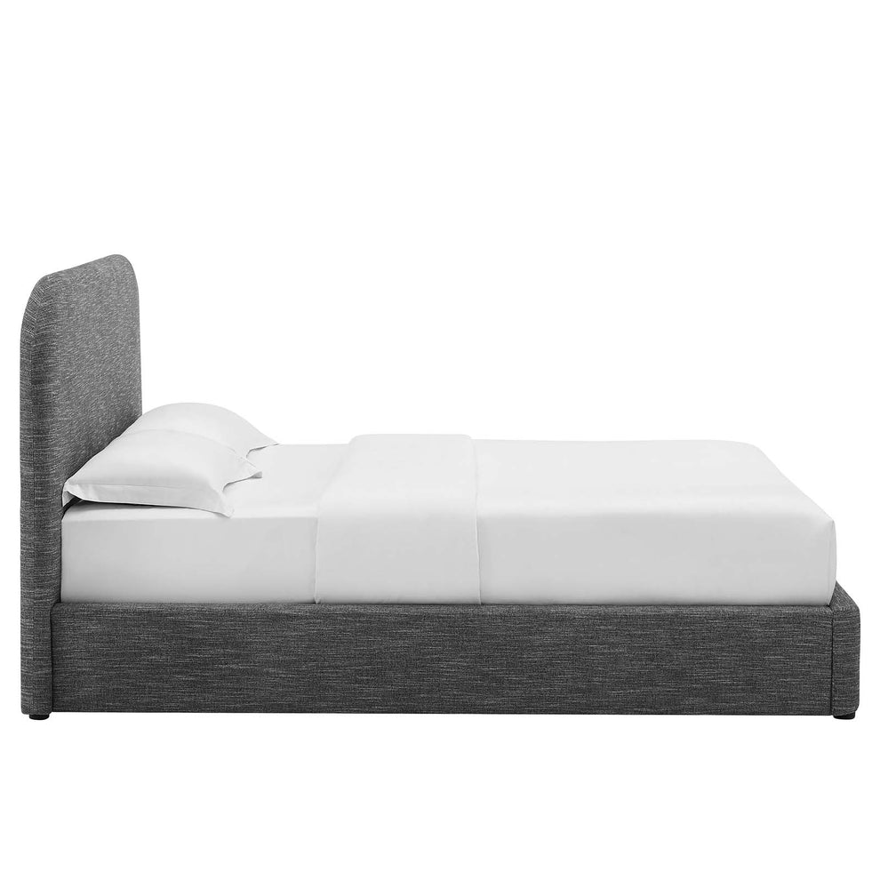 Keynote Upholstered Fabric Curved Queen Platform Bed By Modway - MOD-7140 | Beds | Modishstore - 19