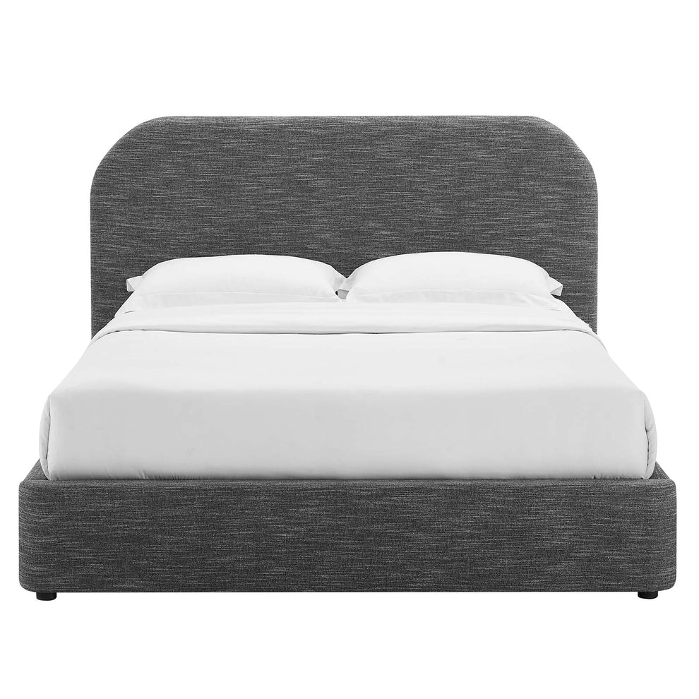Keynote Upholstered Fabric Curved Queen Platform Bed By Modway - MOD-7140 | Beds | Modishstore - 20