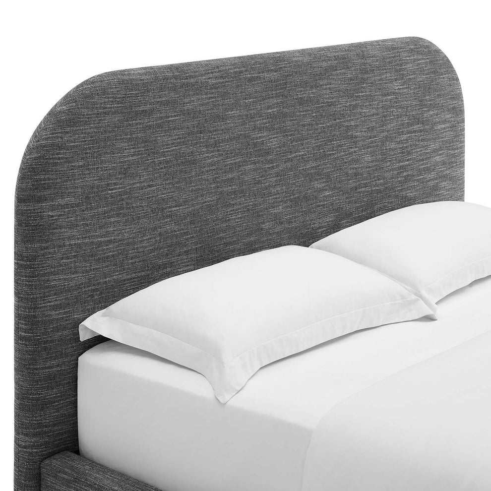 Keynote Upholstered Fabric Curved Queen Platform Bed By Modway - MOD-7140 | Beds | Modishstore - 21