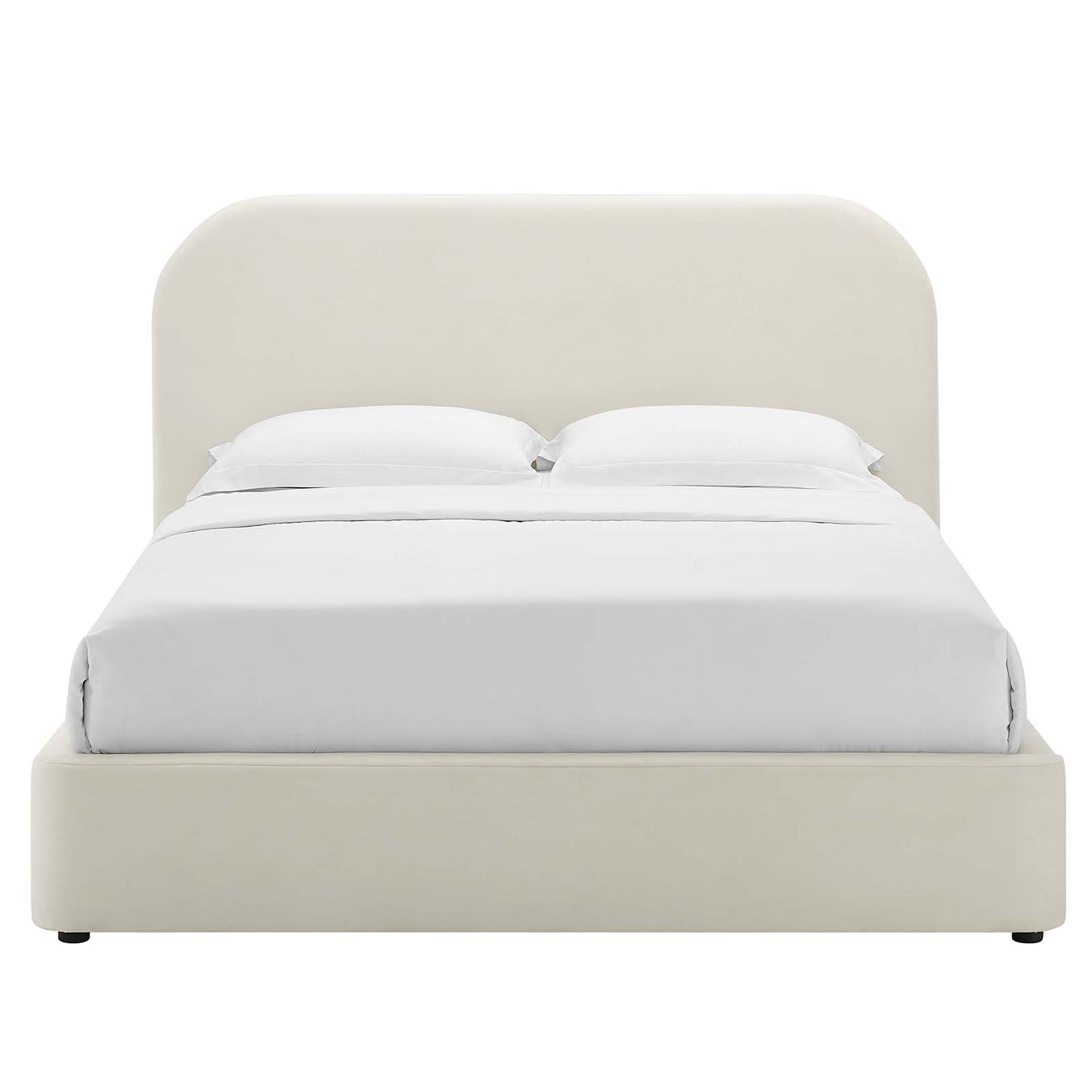 Keynote Performance Velvet Curved Queen Platform Bed By Modway - MOD-7141 | Beds | Modishstore - 4
