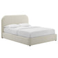 Keynote Upholstered Fabric Curved King Platform Bed By Modway - MOD-7142 | Beds | Modishstore - 1