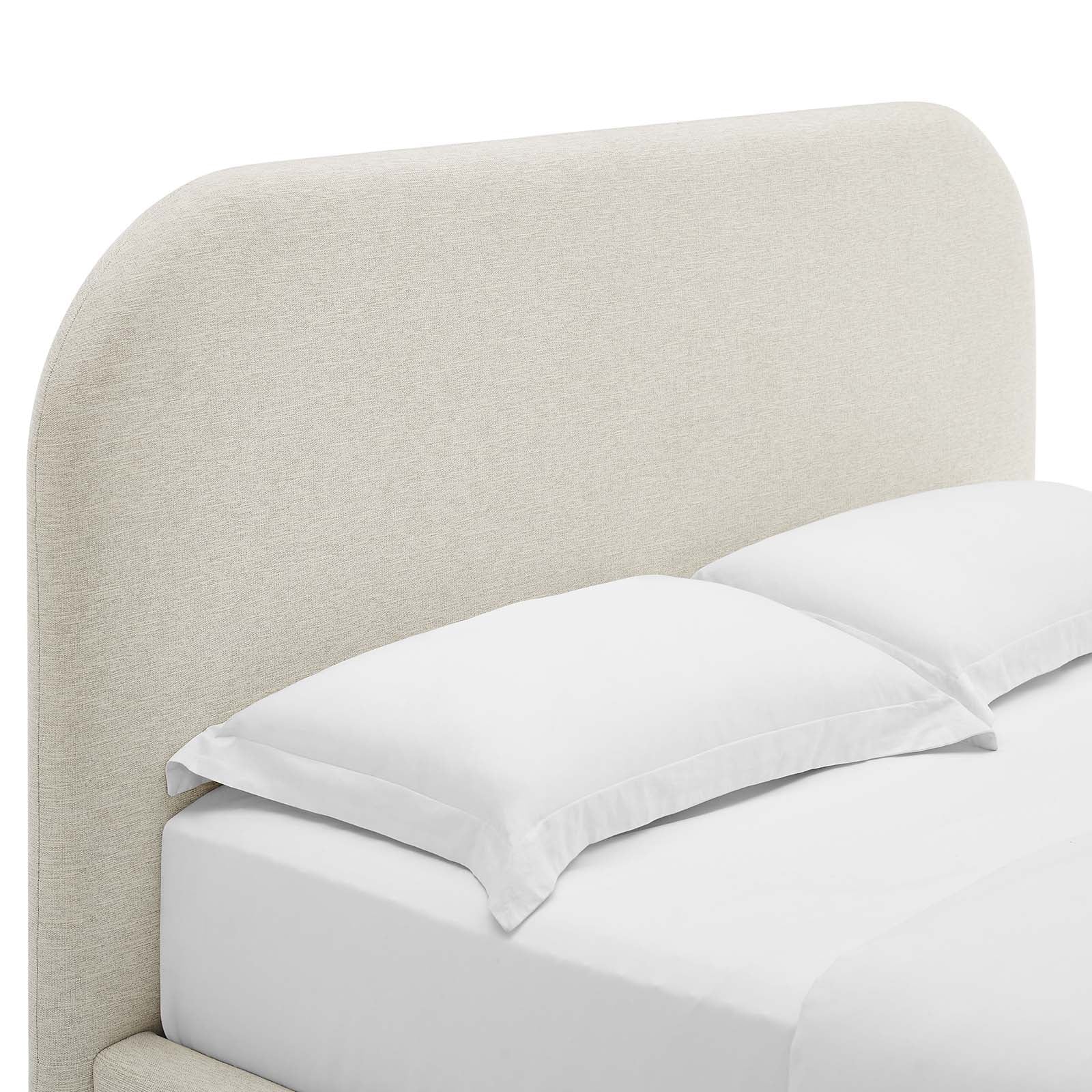 Keynote Upholstered Fabric Curved King Platform Bed By Modway - MOD-7142 | Beds | Modishstore - 5