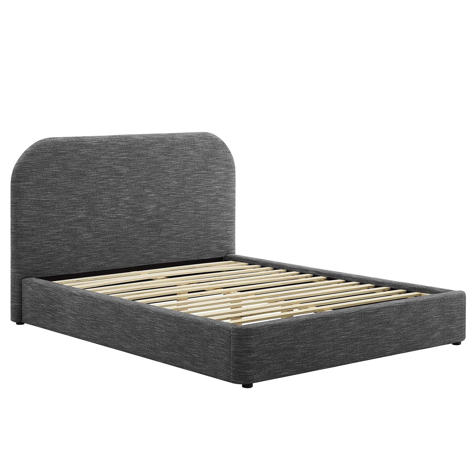 Keynote Upholstered Fabric Curved King Platform Bed By Modway - MOD-7142 | Beds | Modishstore - 18