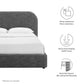 Keynote Upholstered Fabric Curved King Platform Bed By Modway - MOD-7142 | Beds | Modishstore - 23