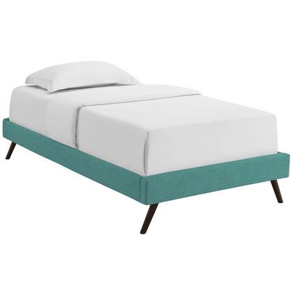 Modway Loryn Twin Fabric Bed Frame with Round Splayed Legs - MOD-5887 | Beds | Modishstore - 10