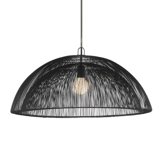 Oggetti Moire Suspension Dome, Black | Ceiling Lamps | Modishstore