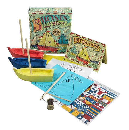 Three Boats In A Box Kit by Authentic Models | Games | Modishstore