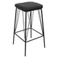 LeisureMod Millard Leather Bar Stool With Metal Frame | Bar Stools | Modishstore - 2
