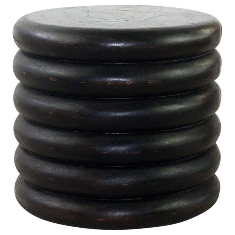 Haussmann Mango Stacked Rings 20" Dia - Mocha | End Tables | Modishstore-5