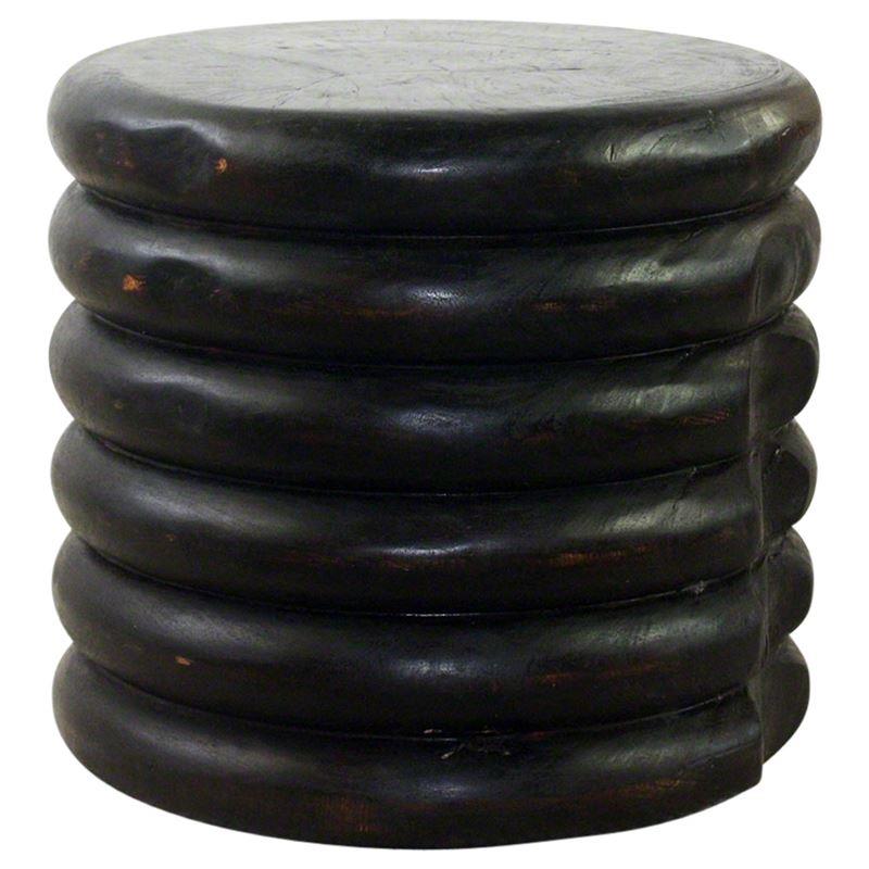 Haussmann Mango Stacked Rings 20" Dia - Mocha | End Tables | Modishstore-3