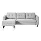BELAGIO SOFA BED WITH CHAISE CHARCOAL LEFT | Modishstore | Sofas-7