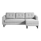 BELAGIO SOFA BED WITH CHAISE CHARCOAL LEFT | Modishstore | Sofas-10