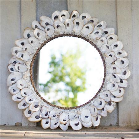 Kalalou Oyster Shell Mirror | Modishstore | Mirrors