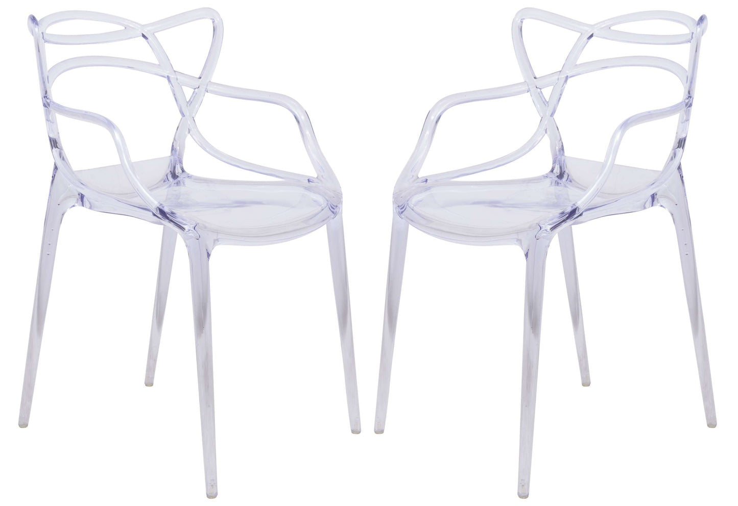 LeisureMod Milan Modern Wire Design Chair, Set of 2 | Dining Chairs | Modishstore