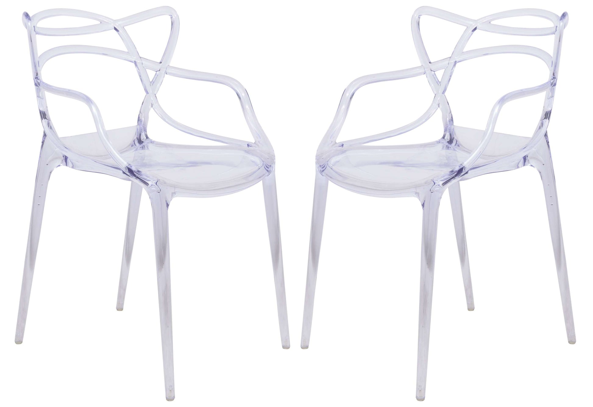 LeisureMod Milan Modern Wire Design Chair, Set of 2 | Dining Chairs | Modishstore - 6