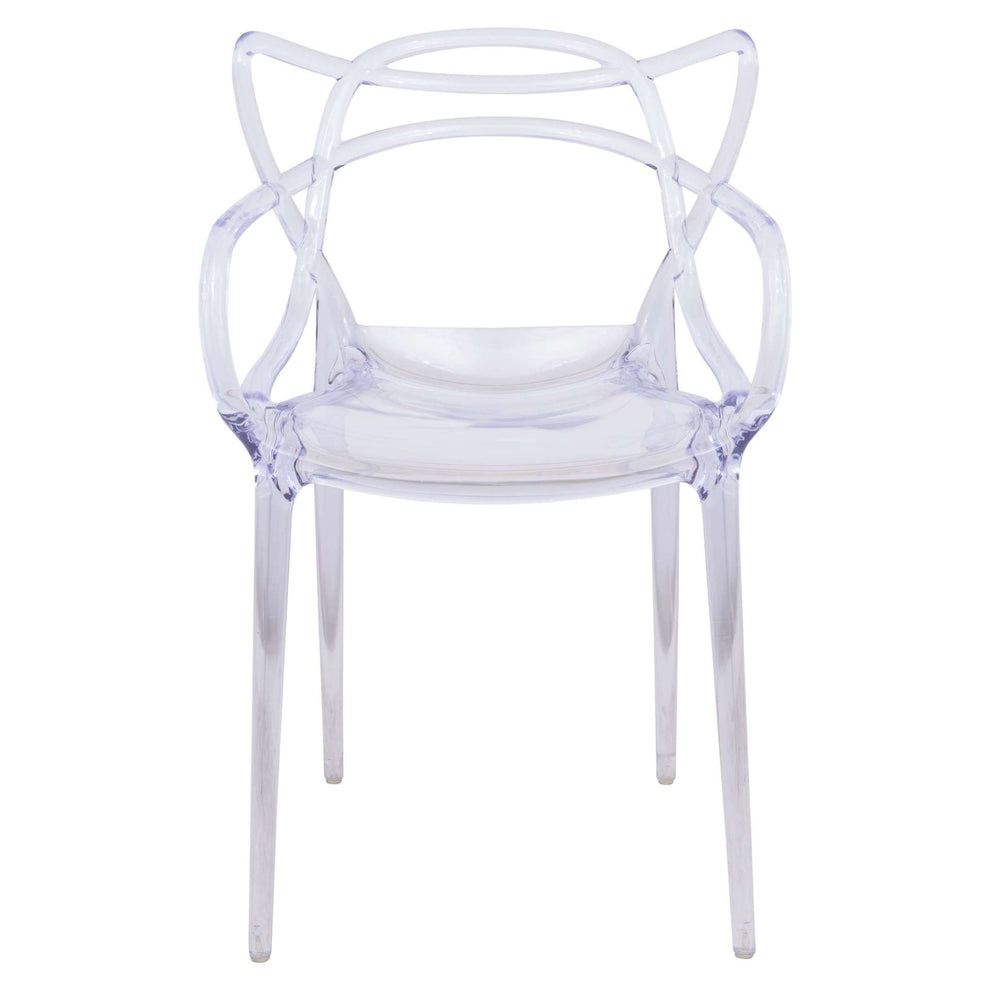 LeisureMod Milan Modern Wire Design Chair, Set of 2 | Dining Chairs | Modishstore - 7