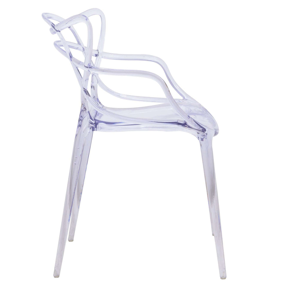 LeisureMod Milan Modern Wire Design Chair, Set of 4 | Dining Chairs | Modishstore - 8