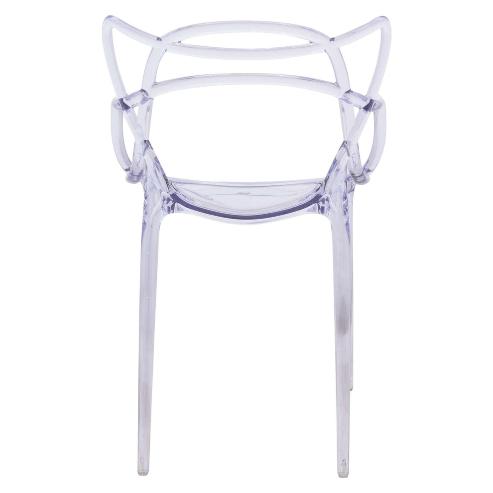 LeisureMod Milan Modern Wire Design Chair, Set of 4 | Dining Chairs | Modishstore - 5