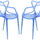 LeisureMod Milan Modern Wire Design Chair, Set of 2 | Dining Chairs | Modishstore