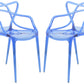 LeisureMod Milan Modern Wire Design Chair, Set of 4 | Dining Chairs | Modishstore - 2