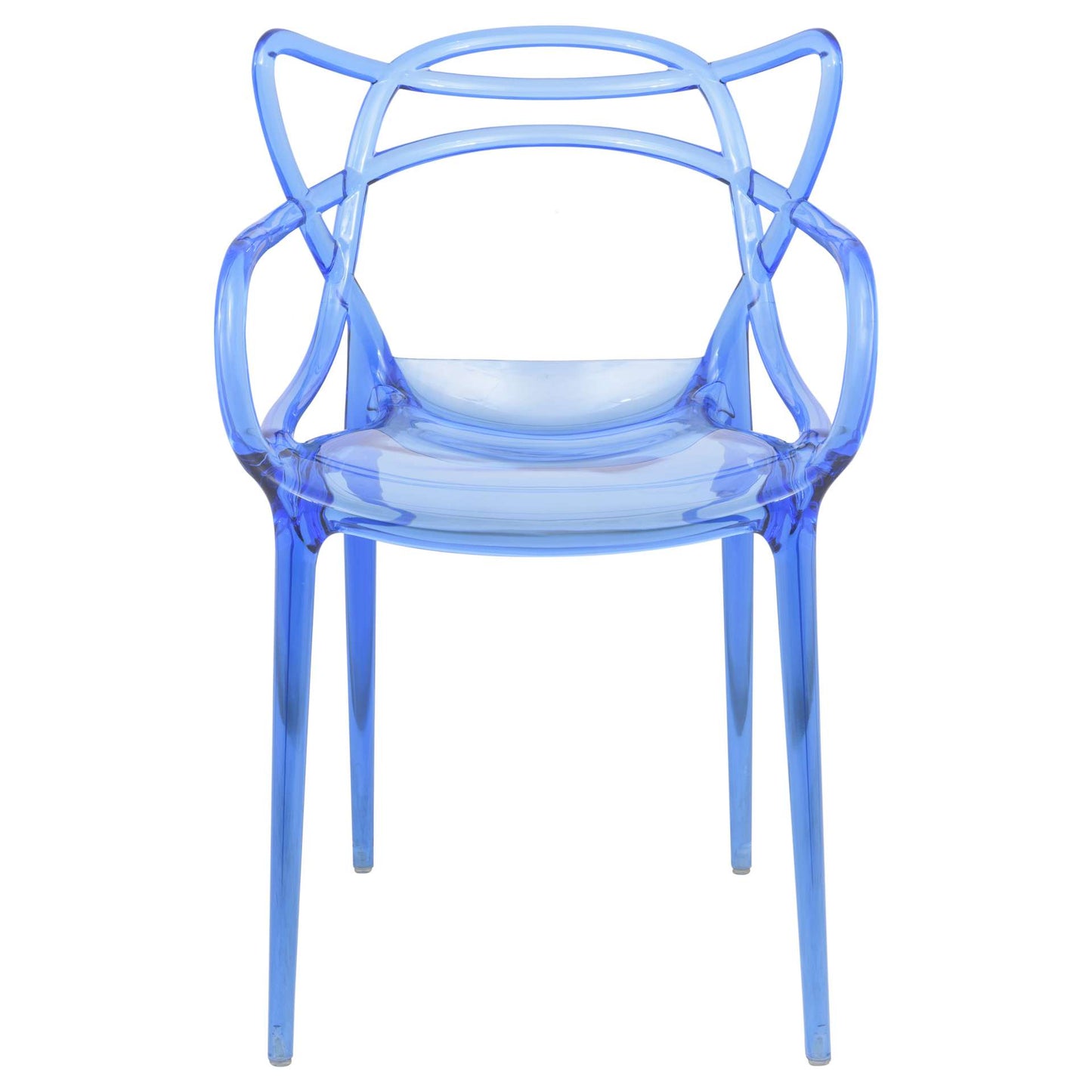 LeisureMod Milan Modern Wire Design Chair, Set of 4 | Dining Chairs | Modishstore - 7