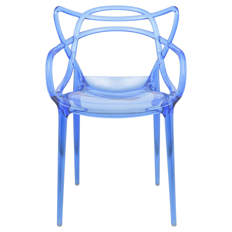 LeisureMod Milan Modern Wire Design Chair, Set of 4 | Dining Chairs | Modishstore