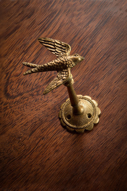 Vagabond Vintage Pewter Gold Bird Hook - Set of 2 | Modishstore | Hooks & Racks-2