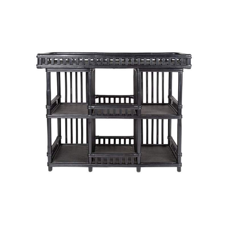 Makana Rattan Console Bar Table by Jeffan | Bar Tables | Modishstore