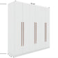 Manhattan Comfort Gramercy Modern Freestanding Wardrobe Armoire Closet in White | Armoires & Wardrobes | Modishstore-9