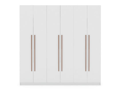 Manhattan Comfort Gramercy Modern Freestanding Wardrobe Armoire Closet in White | Armoires & Wardrobes | Modishstore-8