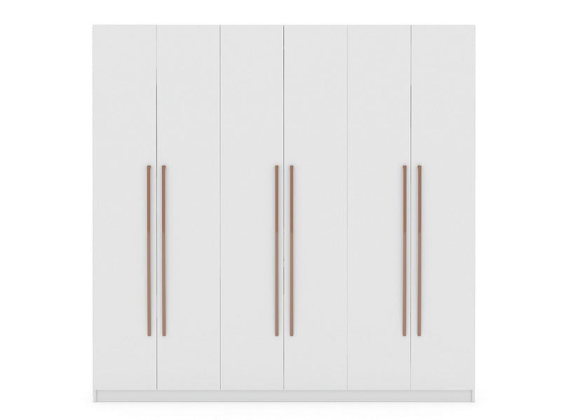 Manhattan Comfort Gramercy Modern Freestanding Wardrobe Armoire Closet in White | Armoires & Wardrobes | Modishstore-8