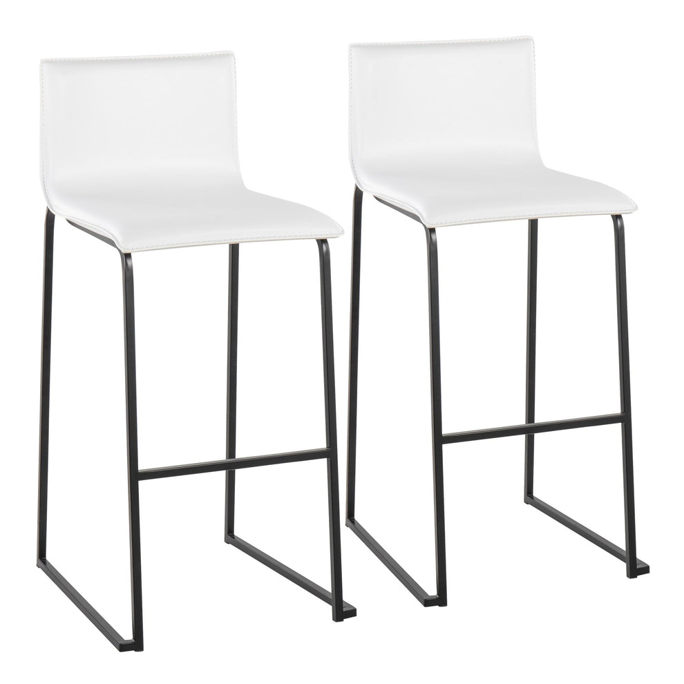 Mara Barstool - Set of 2                       Gold White By LumiSource | Bar Stools | Modishstore - 8