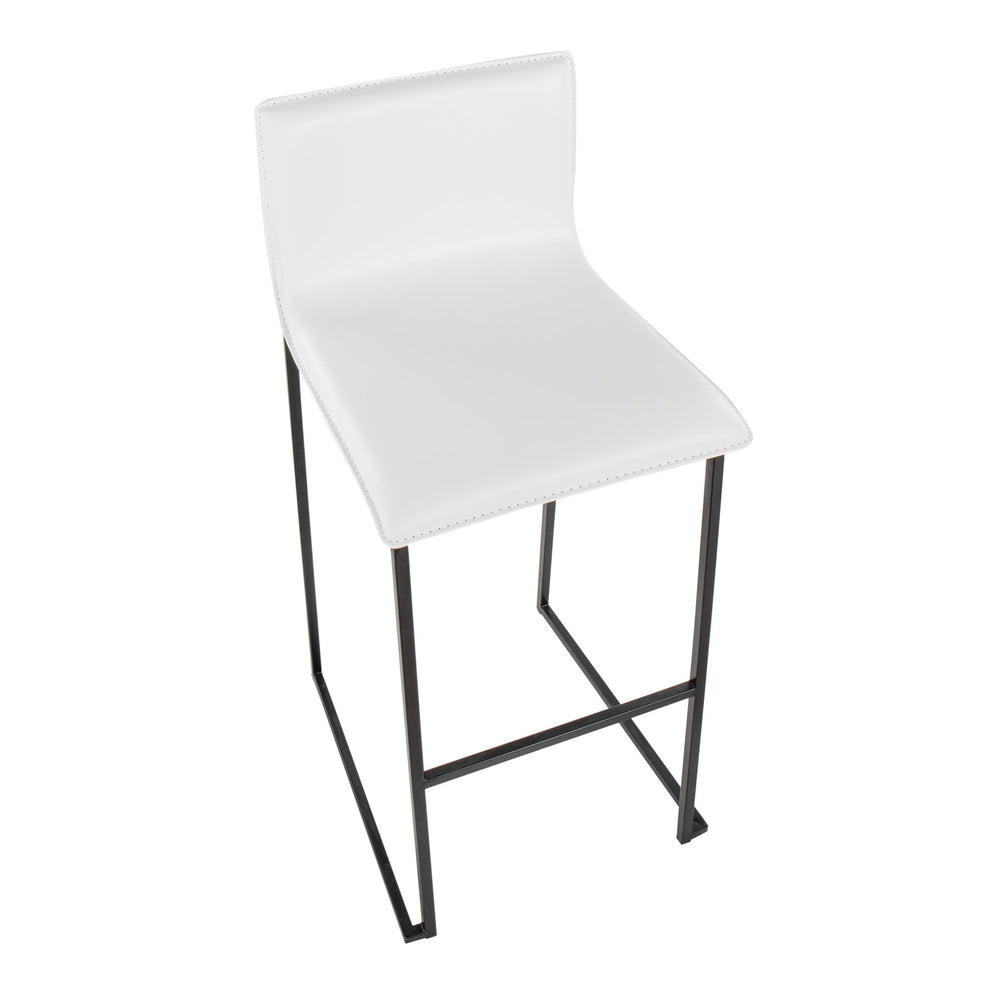Mara Barstool - Set of 2                       Gold White By LumiSource | Bar Stools | Modishstore - 14