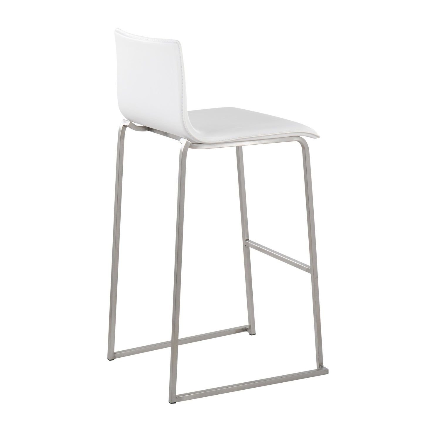 Mara Barstool - Set of 2                       Gold White By LumiSource | Bar Stools | Modishstore - 18