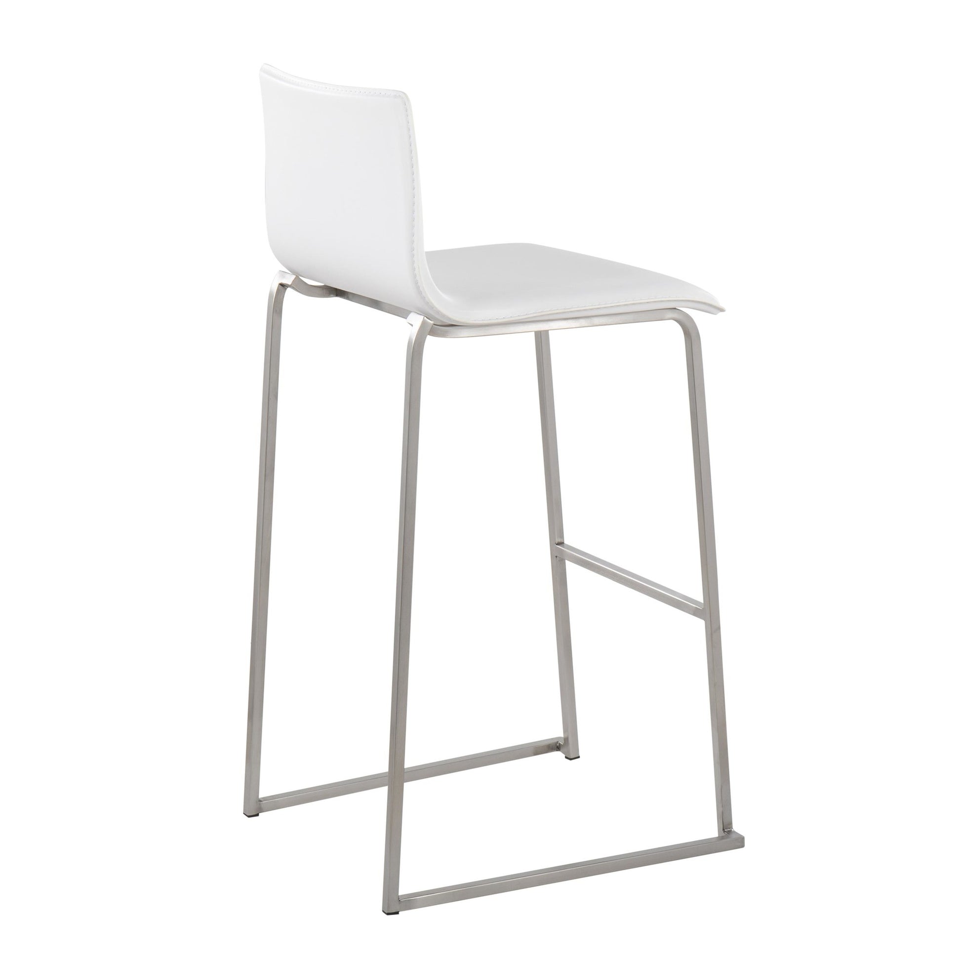 Mara Barstool - Set of 2                       Gold White By LumiSource | Bar Stools | Modishstore - 18