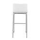 Mara Barstool - Set of 2                       Gold White By LumiSource | Bar Stools | Modishstore - 19