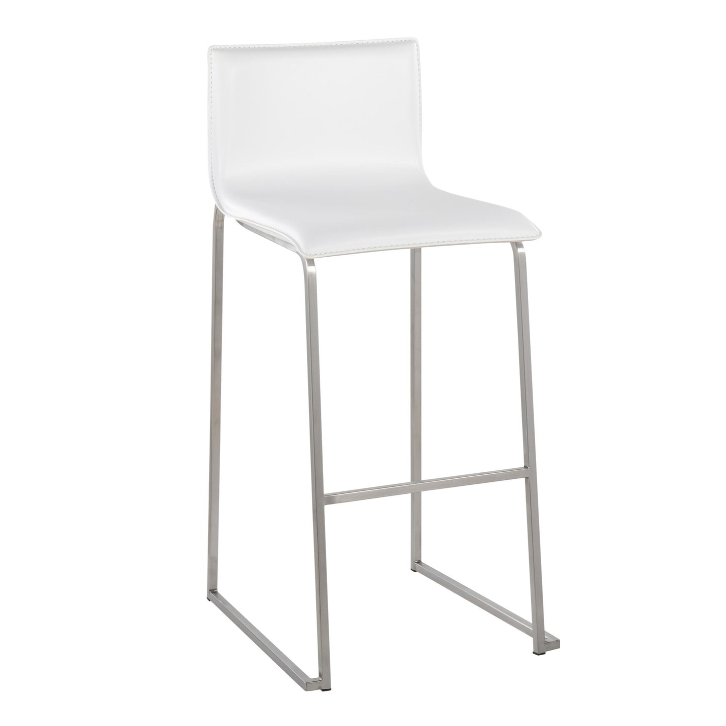 Mara Barstool - Set of 2                       Gold White By LumiSource | Bar Stools | Modishstore - 16