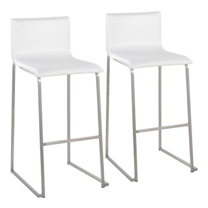 Mara Barstool - Set of 2                       Gold White By LumiSource | Bar Stools | Modishstore - 15